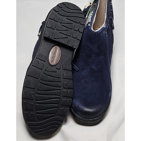 Earth Origins Tate Blue Suede Boots Water Repellent Aztec Sweater Womens 5.5 - Picture 9 of 14